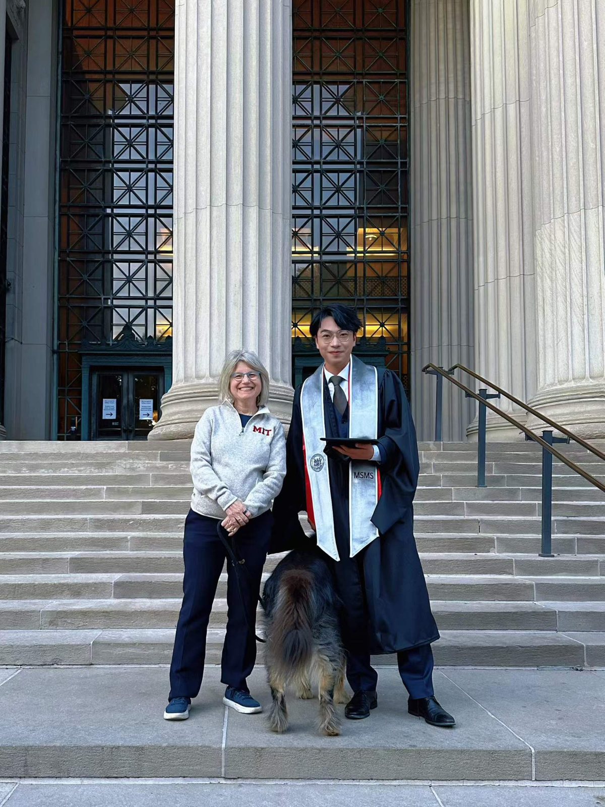 Ray with the MIT President